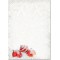 SIGEL DP247 Papier a  lettre de Noel, boules de Noel, 21 x 29,7 cm, 90g/m², rouge et blanc, 100 feuilles