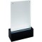 SIGEL TA423 Presentoir de table LED pour A6, presentation double face a  illuminer, transparent/noir, acrylique