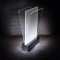 SIGEL TA423 Presentoir de table LED pour A6, presentation double face a  illuminer, transparent/noir, acrylique