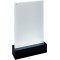 SIGEL TA422 Presentoir de table LED pour A5, presentation double face a  illuminer, transparent/noir, acrylique