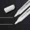 SIGEL GL715 Lot de 2 marqueurs pour tableaux en verre fonce ou miroir, effacables. Pointes ogives Ø 2-3 mm, blanc