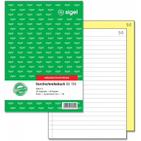 SIGEL Carnet de correspondance SD150 ligne A5 2 x 50 feuilles numerotees autocopiantes