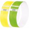 SIGEL EB219 120 Bracelets d'identification et de controle personnalisables - 25,5 x 2,5 cm - jaune et vert phosphorescents