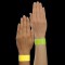 SIGEL EB219 120 Bracelets d'identification et de controle personnalisables - 25,5 x 2,5 cm - jaune et vert phosphorescents