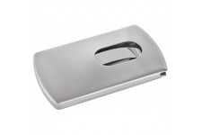 SIGEL VZ120 etui pour carte de visite "Snap", jusqu'a  12 cartes, 9,1 x 5,7 cm, argent/inox