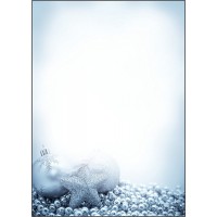 SIGEL DP081 Papier a  lettre de Noel, decorations de Noel, 21 x 29,7 cm, 90g/m², blanc et bleu, 100 feuilles