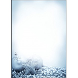 SIGEL DP081 Papier a  lettre de Noel, decorations de Noel, 21 x 29,7 cm, 90g/m², blanc et bleu, 100 feuilles