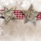 SIGEL DP052 Papier a  lettre de Noel, etoiles de Noel en bois, 21 x 29,7 cm, 90g/m², beige et rouge, 25 feuilles