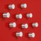 SIGEL GL701 Lot de 10 aimants cylindriques, neodyme N42, pour tableaux magnetiques, Ø 1 x 1 cm, argente