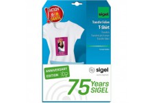 SIGEL T1156 Film de transfert T-Shirt clair "Hot Deal", A4, 6 feuilles + 6 freuilles gratuit