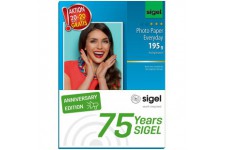 SIGEL T1155 Papier photo "Hot Deal", 10 x 15 cm, 195g/m², 20 feuilles + 20 feuilles gratuit