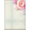 SIGEL DP004 Papier a  lettres, 21 x 29,7 cm, 90g/m², Roses, rose et vert, 50 feuilles