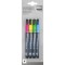 SIGEL GL179 Lot de 4 marqueurs a  craie liquide 20, effacables. Pointes ogives Ø 1 a  2 mm, bleu/vert/jaune/rose