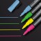 SIGEL GL179 Lot de 4 marqueurs a  craie liquide 20, effacables. Pointes ogives Ø 1 a  2 mm, bleu/vert/jaune/rose