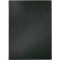 SIGEL SM115 Protege-menus a  cordon elastique, 17,5 x 24,5 x 1,2 cm, similicuir aspect lin, noir