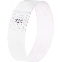 SIGEL EB216 120 Bracelets d'identification et de controle personnalisables - 25,5 x 2,5 cm - blanc