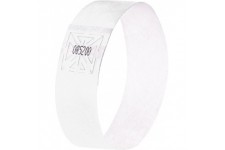 SIGEL EB216 120 Bracelets d'identification et de controle personnalisables - 25,5 x 2,5 cm - blanc