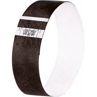 SIGEL EB215 120 Bracelets d'identification et de controle personnalisables - 25,5 x 2,5 cm - noir