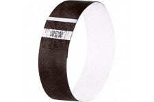 SIGEL EB215 120 Bracelets d'identification et de controle personnalisables - 25,5 x 2,5 cm - noir