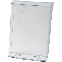 SIGEL LH325 Porte-prospectus mural pour l'exterieur avec couvercle, 24,7 x 33,9 x 8,8 cm, en acrylique transparent