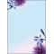 SIGEL DP903 Papier a  lettres, 21 x 29,7 cm, 90g/m², fleurs du printemps, bleu et violet, 50 feuilles,