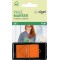 SIGEL HN483 Marque-pages adhesifs en papier film transparent, en distributeur Z, 50 feuilles de 4,5 x 2,5 cm, orange