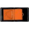 SIGEL HN483 Marque-pages adhesifs en papier film transparent, en distributeur Z, 50 feuilles de 4,5 x 2,5 cm, orange