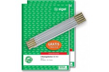 Sigel sd063 Construction Journal Triple, 1er, 2 et 3 feuilles Imprime, A4, 3 x 40 feuilles 2 Stuck + gratis Meterstab