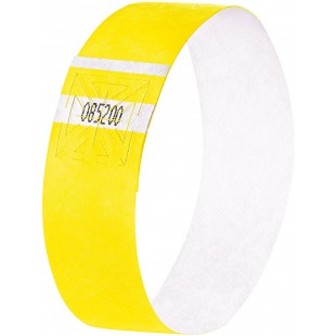 SIGEL EB213 120 Bracelets d'identification et de controle personnalisables - 25,5 x 2,5 cm - jaune fluo