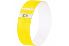 SIGEL EB213 120 Bracelets d'identification et de controle personnalisables - 25,5 x 2,5 cm - jaune fluo