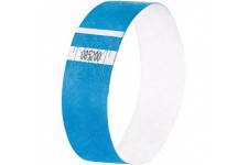 SIGEL EB211 120 Bracelets d'identification et de controle personnalisables - 25,5 x 2,5 cm - bleu fluo