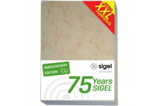 SIGEL T1081 Papier a  lettre, 21 x 29,7 cm, 90g/m², marbre beige, 250 feuilles