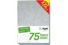 SIGEL T1080 Papier a  lettre, 21 x 29,7 cm, 90g/m², marbre gris clair, 250 feuilles