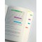 SIGEL HN617 Marque-pages ou surligneurs de texte en film transparent, 400 feuilles de 5 x 0,6 cm, 5 couleurs