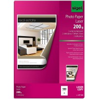 SIGEL LP144 Papier photo laser/copieur, A4, 200 g, 100 feuilles