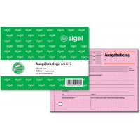 Sigel AG615 Lot de 50 feuilles de recus Format A6 Rose