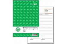 Sigel gb515 bewirtung spesen la detection/Restauration facture, 2seitig Imprime, A5, 50 feuilles
