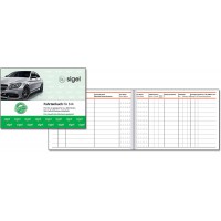 Sigel carnet de route, pour voitures, Format A6 transversal 1 piece 1 Stuck