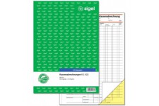 SIGEL KG428 Calcul de caisse A4 2 x 50 feuilles