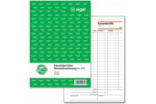 Sigel KA518 Rapport de caisse/gestion de stocks A5, 50 feuilles 1 branche, 1 piece