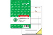 Sigel formulaires - Contenu de billets de A6 Double 1 Stuck