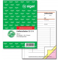 Sigel formulaires - Contenu de billets de A6 Triple 1 Stuck