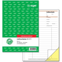 Sigel sd011 Contenu de billets autocopiant Format A5, 2 x 40 feuilles 1 Stuck