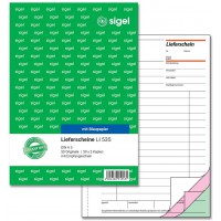 Sigel li535 Contenu billets avec reception SCHEIN, A5, 3 x 50 feuilles