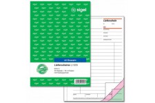 Sigel li535 Contenu billets avec reception SCHEIN, A5, 3 x 50 feuilles