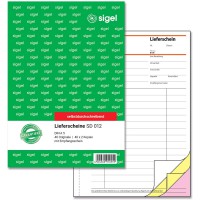 Sigel sd011 Contenu de billets autocopiant Format A5, 3 x 40 feuilles 1 Stuck