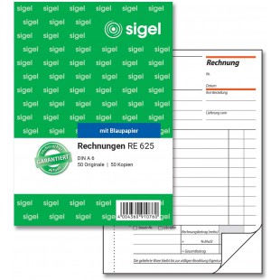 Sigel RE625 Lot de 2 Paquets de 50 Feuilles Bleu, 1 piece.