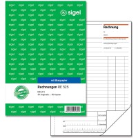 Sigel RE525 Factures avec Bleu Papier A5 2 x 50 BL
