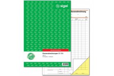 Sigel Kassenabrechnungen Kassenabrechnung A4 SD 2x40Bl