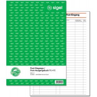 Sigel pg415 Post envoye/recu livre avec 'post-eingang/ausgang' ('Post recu/envoye') texte imprime sur les deux cotes 